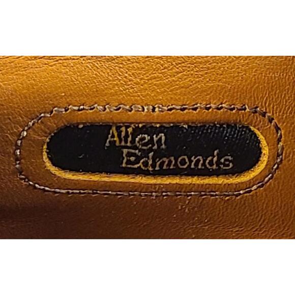 Allen Edmonds Chester Oxford Dress Shoes Mens Sz 7.5D Black Leather Wingtip GUC - Picture 12 of 12